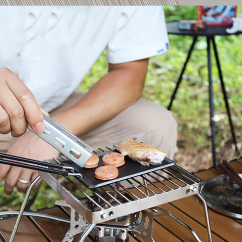 XINNIKESI Set, Camping Cooking Pots Clip Light Weight Aluminum Alloys Pots Clip Nonslip Handle Camping Cookware