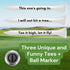 Funny Golf Ball Gift Set - Includes 6 Balls, 3 Tees, and 1 Marker for Men, Women, and Golfers