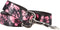 Buckle-Down Pet Leash - Weathered Hibiscus Black/Pink - 6 Feet Long - 1" Wide