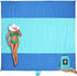 WEKAPO Beach Blanket Sandproof Waterproof, Extra Large Beach Mat, Oversized & Compact