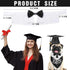 3 Pcs Pet Graduation Caps with Bow Tie Collar and Bandana, Dog Graduation Hats with Tassel and 2024 Pendant Accessory
