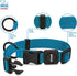 Best Pet Supplies Reflective Dog Collar, Adjustable Length, Heavy-Duty Buckle for Small, Medium, Large Breeds,
