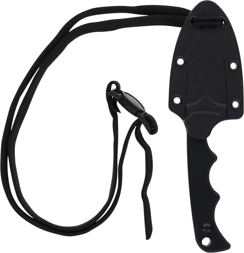 Smith & Wesson H.R.T Spear Point Neck Knife 5.5 in Overall Length with 2 in Blade Length and Breakaway Lanyard,Black by Smith & Wesson
