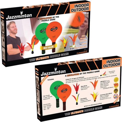 Variety Paddle Ball Game - Wooden Racquetball Set for Kids and Adults Beach Racket Games