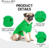 Dog Polo Shirts - Solid Green, Summer Pullover - Button Collar, XXS by Parisian Pet