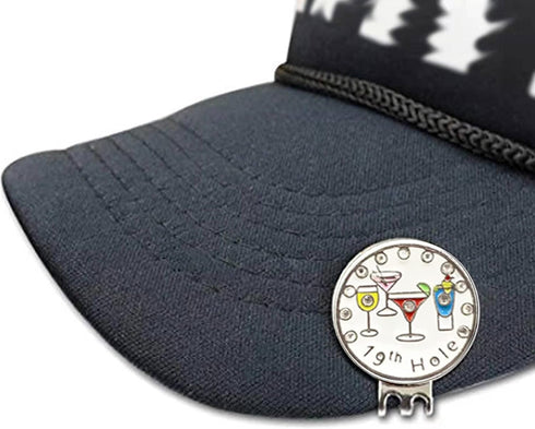 Golf Ball Markers with Hat Clips for Men Women Golfer, Removable Attaches Easily to Golf Cap, Bling Crystal Golf Ball Marker with A Standard Magnetic Hat Clip. That Make Golf Gifts for Men or Women!
