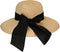 Surblue Straw Summer Hat, Women's Floppy Sun Hat with Wide Brim and Bow