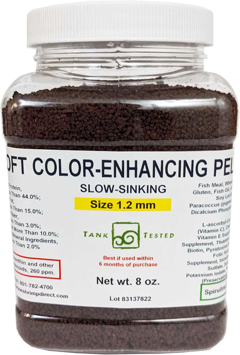 Brine Shrimp Direct Soft Color-Enhancing Pellet 1.2mm, 8 oz