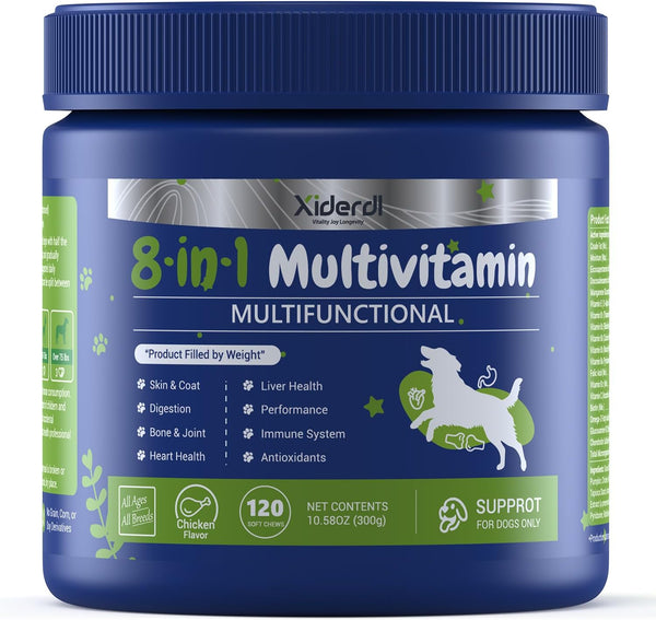Dog Multivitamin with Glucosamine, Chondroitin, MSM & Probiotics 8-in-1 Hip & Joint,
