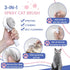 Cat Brushes For Indoor Cats, Cat Shedding Brush With Pet Flea Comb & Pet Nail Clippers, Slicker Brush For Dogs & Rabbit