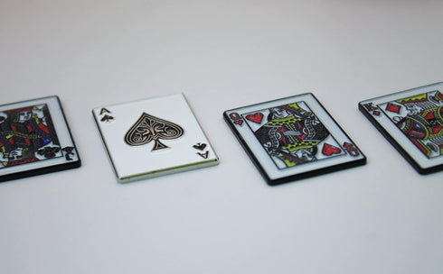 Mulligan Hooligan Playing Cards Golf Ball Marker + Magnetic Hat Clip, Unique Golf Gift for Your Favorite Golfer