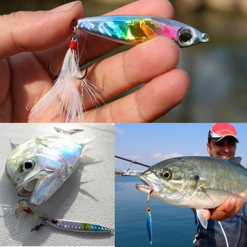 Sougayilang Fishing Lures Jigs Sinking Metal Spoons Micro Jigging Bait