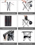 Portable Folding Camping Table, Lightweight Aluminum Camp Side Table with Carry Bag for Outdoor Beach Picnics