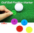 Golf Ball Markers Bulk, 50/100/150 Pcs, Multicolor Transparent Plastic 25mm Flat Round Golf Accessories