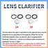 37/45 6X 8X 5 SOPOGER Archery Hooed Degree Peep Sight Kit Clarifier and Size Aperture Inner Core Lens Bow Hunting