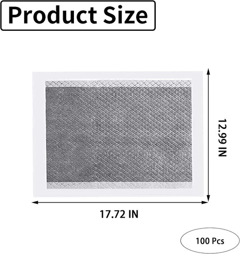 Pads,100 Chinchillas PINVNBY Rabbit Pee Pieces Disposable Cage Liners Black Carbon Super Absorbent Odor-Control,Bunny