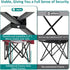 500lbs 1 Pack Camping Chairs for Adults Heavy Duty Capacity, High Back Folding Chair with Thickened Steel Frame, Padded