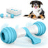 PETGEEK Interactive Dog Bone Toy, Automatic Chase Toy for Medium/Large Dogs, USB Rechargeable, Safe Material, Blue