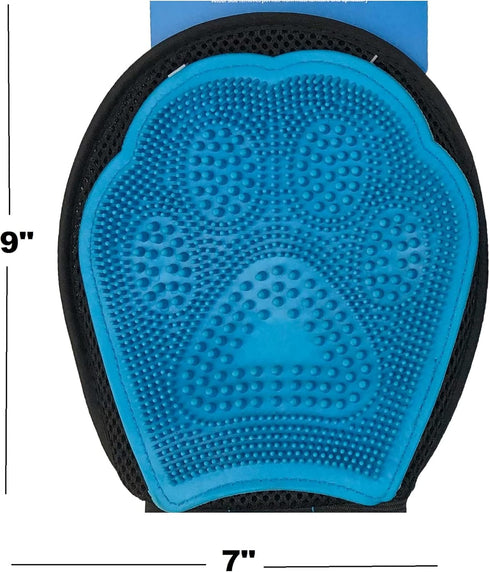 Animal Planet Pet Daily Grooming Kit (3 Pack) for Dogs & Cats - Reversible Grooming Glove, Double Sided Comb & Brush