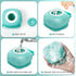 Pet Dog Bath Brush, Gentle Soap Dispenser for Massaging Bath Grooming, Soft Silicone (Blue)