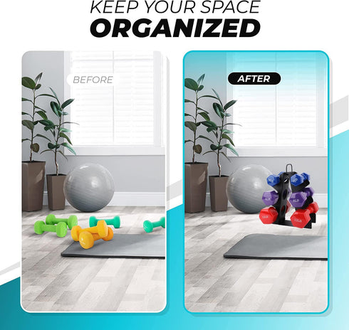 Weight Rack for Dumbbells, EXBTOKA Compact A-Frame Dumbbell Rack Stand Only for Home Gym Workout