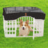 PJYuCien Dog Playpen Mesh Top Cover, Fits 36 Inch 4 Panels Plastic Exercise Pet Pen, Black