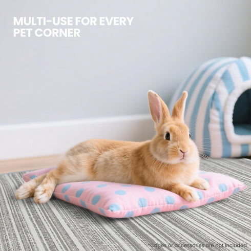 Tierecare (47"x31") Guinea Pig Cage Liner - Washable Bunny Playpen Mat - Soft Reusable Rabbit Bedding - Non-Slip Rug