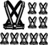 Reflective Strap Safety Vest Gear - Adjustable High Visible Running Gear for Men Women Night