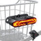 WSDCAM Bike Basket Tail Light, Turn Signals and Brake Light, Bike Alarm Horn with Remote, Rechargeable Rear Light