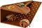 Olnverath Hermit Crab Cave Habitat with Climbing Tunnel, 2-in-1 Cave Shelter & Feeding