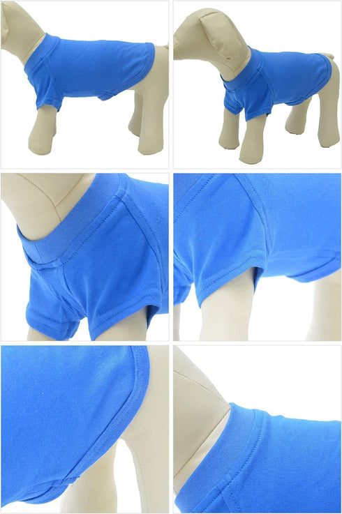 Lovelonglong Pet Clothing Dog Costumes, Dachshund Clothes Blank T-Shirt Tee Shirts for Dachshund Dogs, Corgi 100%
