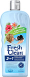 Pet-Ag Fresh ’n Clean 2-N-1 Oatmeal Conditioning Shampoo - Tropical Scent - 18 oz - Moisturizes with Vitamin E & Aloe