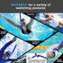 Swim Snorkel for Lap Swimming, Adult Snorkeling Gear for Training in Pool and Open Water, Center Mount Silicone