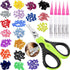 VICTHY 100pcs Cat Nail Caps with Clipper Set, Pet Nail Clipper Covers for Cats, Medium Size (5 COLORS)