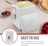Uonlytech Metal Food Storage Bucket for Kitchen and Pet Supplies White Iron Airtight Dry Food Organizer for Laundry