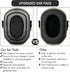 GEVO Gel Ear Pads for Walker's Razor Earmuffs, Comfortable and Soft Replacement Gel Ear Cups with Silicone Material