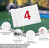 KINGTOP Numbered Golf Flag - 8x6 Inch Upgraded Dual-Layer 420D Nylon, Mini Practice Putting Green Flags