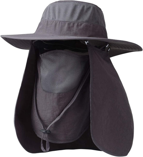 KOOLSOLY Fishing Hat - Sun Cap with UPF 50+ Sun Protection and Neck Flap for Men and Women