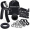Grip Strength Trainer 7 Pack, Adjustable Finger Stretcher Resistance Bands, Hand Gripper Strength Ring & Stress Ball
