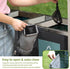 Dog Walking Bag with Poop Bag Dispenser, Portable Pet Poop Pouch for Leash, Harness & Waist, Reusable Smell Proof