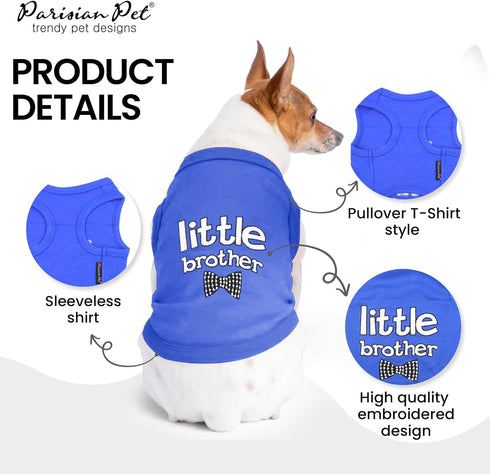 Parisian Pet Little Brother T-Shirt for Dogs and Cats - 3XL Tee Shirt