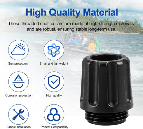 IFERLA 1 1/8 (28mm) Boat Navigation Light Base Compatible with Yolotek Perko Powerstick Large Threaded Collar - Nav