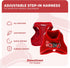 Downtown Pet Supply Step in Dog Harness for Small Dogs - No Pull, Medium, Red - Adjustable Harness with Padded Mesh