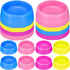 24 Pcs Puppy Dogs Birthday Party Supplies, Reusable Pet Plastic Bowls for Dog Cat Birthday, Blue, Rose, Red, Yellow,
