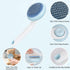 GJEASE Cat Grooming Glove Brush, Self-Cleaning Slicker Pet Brush for Short and Long Haired Pets, Dog Bath Brush