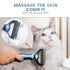 Cat Brush Dog Brush for Shedding - Dematting Tool for Long Haired Pets - Safe and Effective Comb, Large, Blue