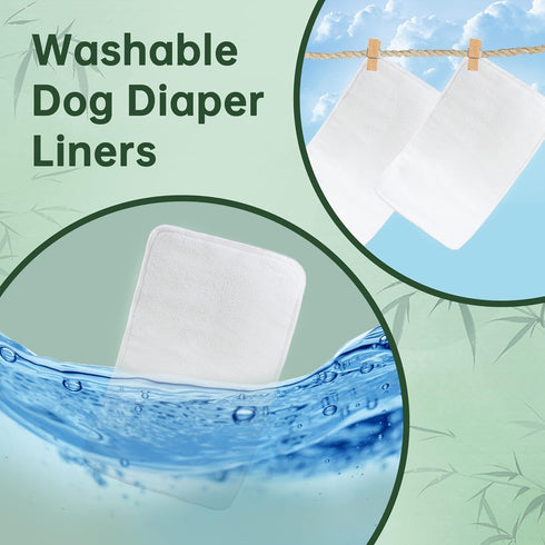 10 Large,7"x14") Wegreeco Dog Diaper Pads - Bundle of - (Male