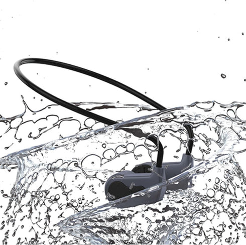 Swimming 5.0 IPX8 MP3 XUMIUZIY Headphone, Bluetooth Bone Conduction Rain Proof Underwater Sport Earphone, Lightweight