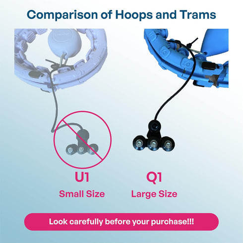 Leann L!fe-U1 Magnetic Lock Smart Weighted Hula Hoop for Kids & Adults, Home Fitness Exercise, Fits Waist