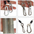 Fishing Lanyard, Heavy Duty Coiled Lanyards Stainless Steel Wire Inside, Safety Rope Extension Cord Tether